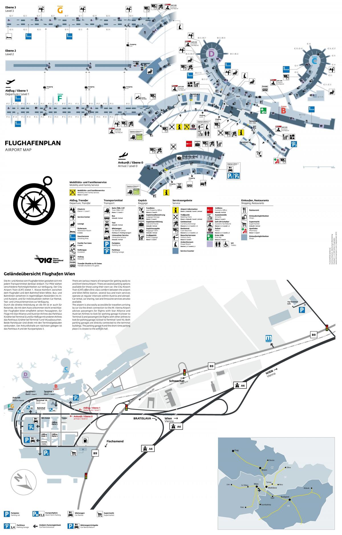 Wien lufthavn afgange kort