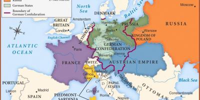 Kort over Wien i europa