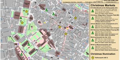 Kort over Wien julemarked