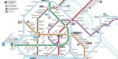 Wien subway kort