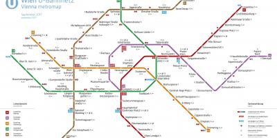 Kort over Wien metro app
