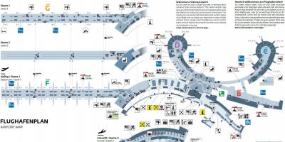 Wien Østrig lufthavn kort